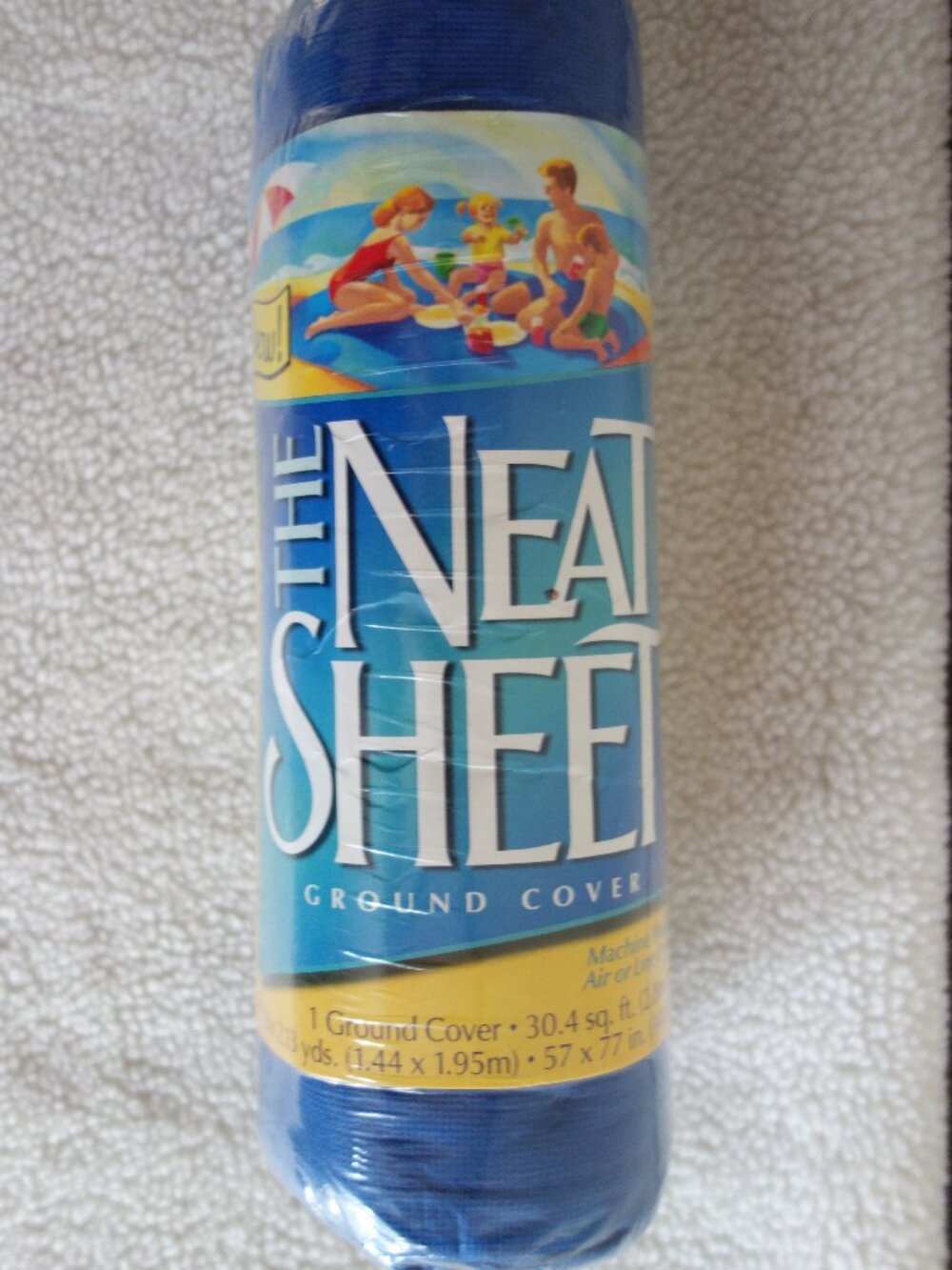 New Sealed Vntg 2001 THE NEAT SHEET Ground Cover in Blue